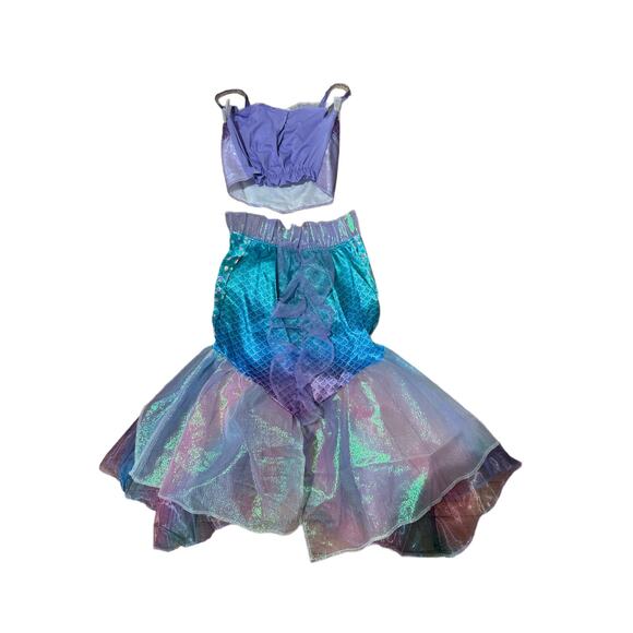 Disney The Little Mermaid Ariel's 2 Piece Mermaid Halloween Costume NEW IN BAG - Picture 4 of 7